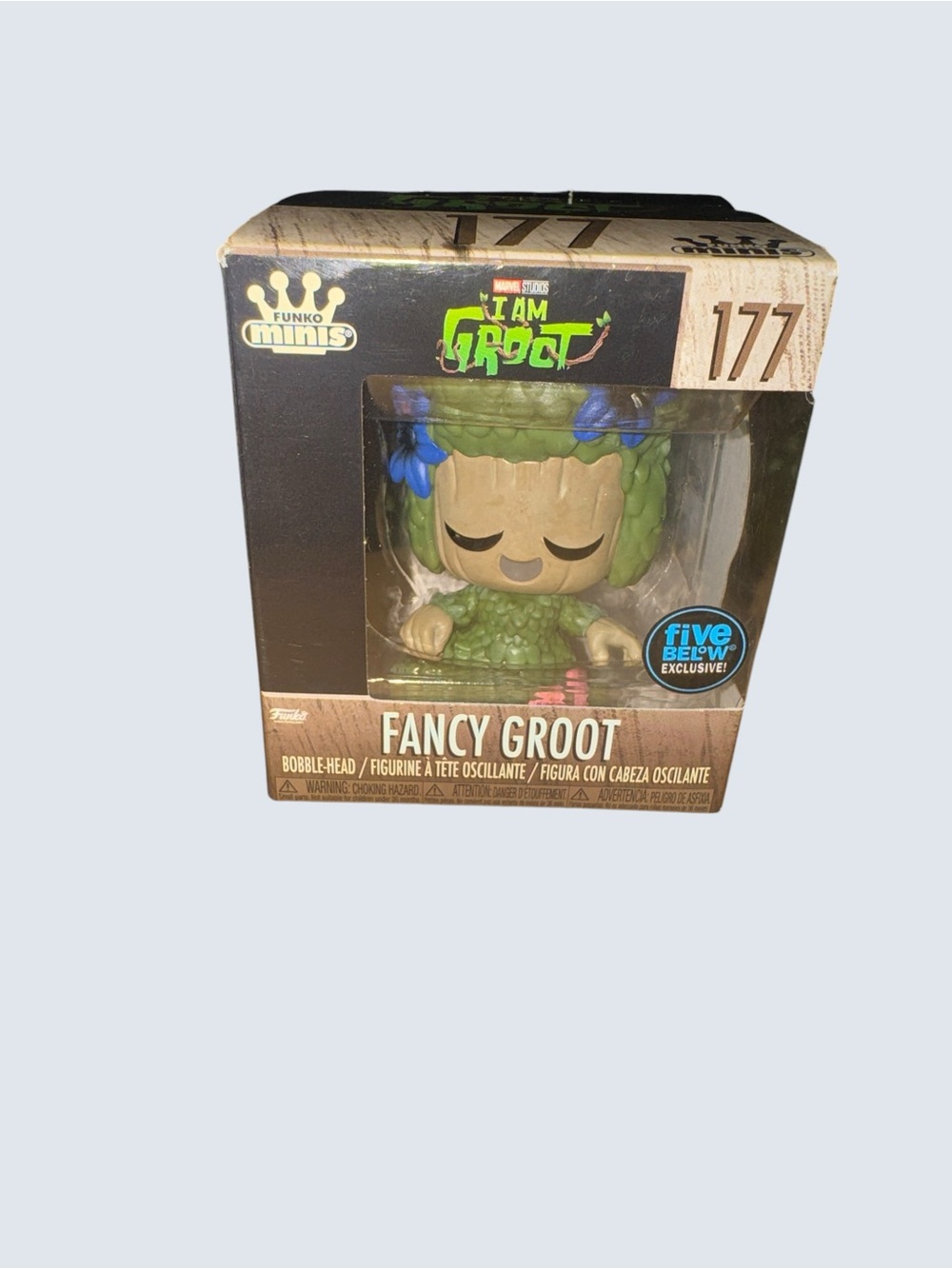 Funko Minis Marvel I Am Groot Fancy Groot #177 Five Below Exclusive NIB